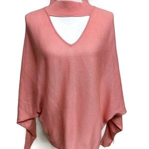 Love Peach Sweater V-neck Cutout Size S/M